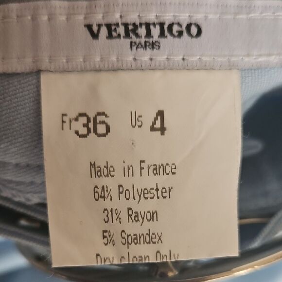 Vertigo Paris Blue Flare Pants Mid-Rise Boot Cut - Picture 2 of 16